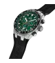 Reloj Jaguar Ceramic verde, hombre, cuarzo suizo ,analógico, 3 agujas, calendario y cronógrafo.