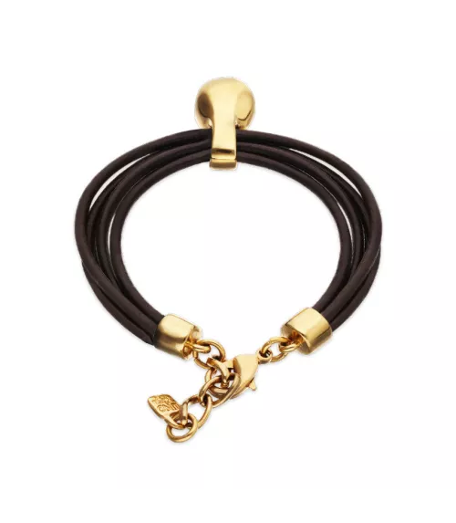 Pulsera Gravedad UNOde50, en metal bañado en oro