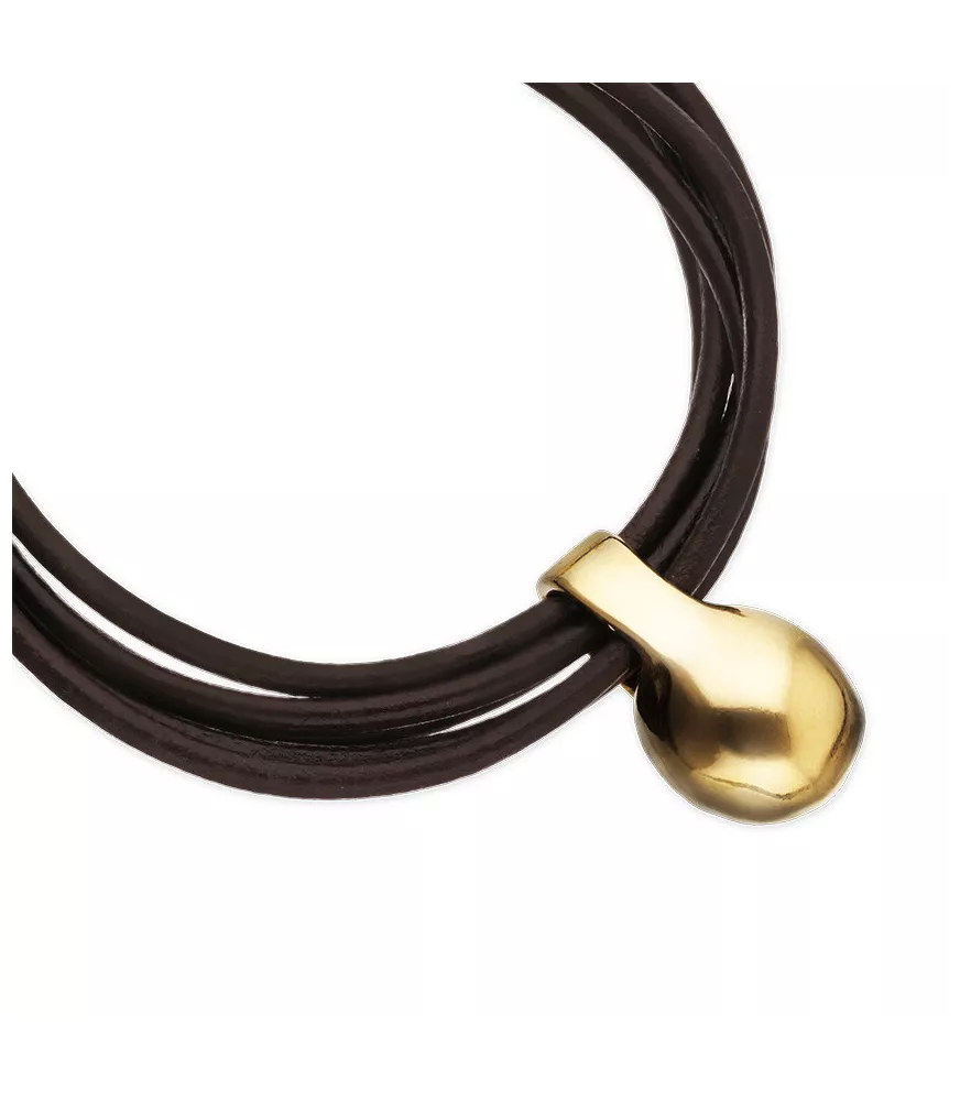 Pulsera Gravedad UNOde50, en metal bañado en oro