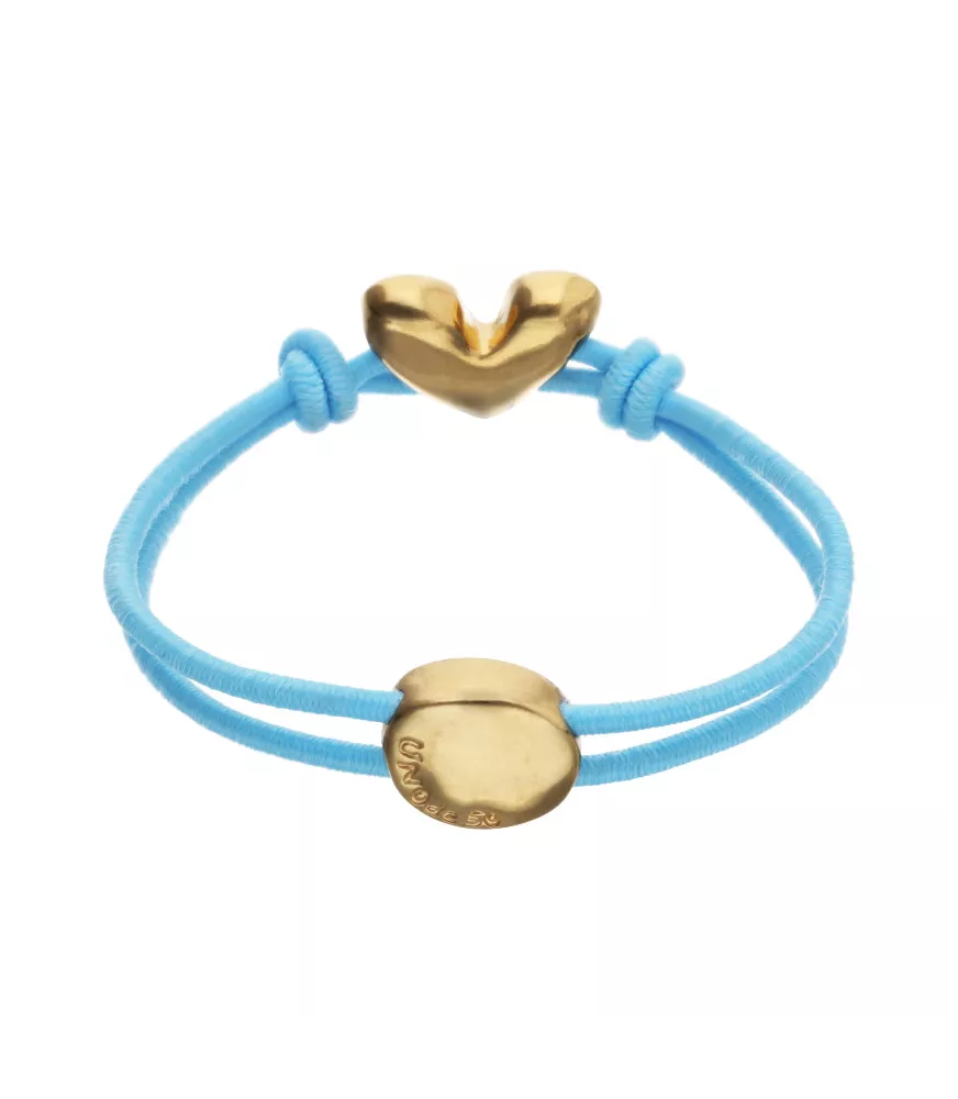 Pulsera Pálpito UNOde50, en metal bañado en oro.