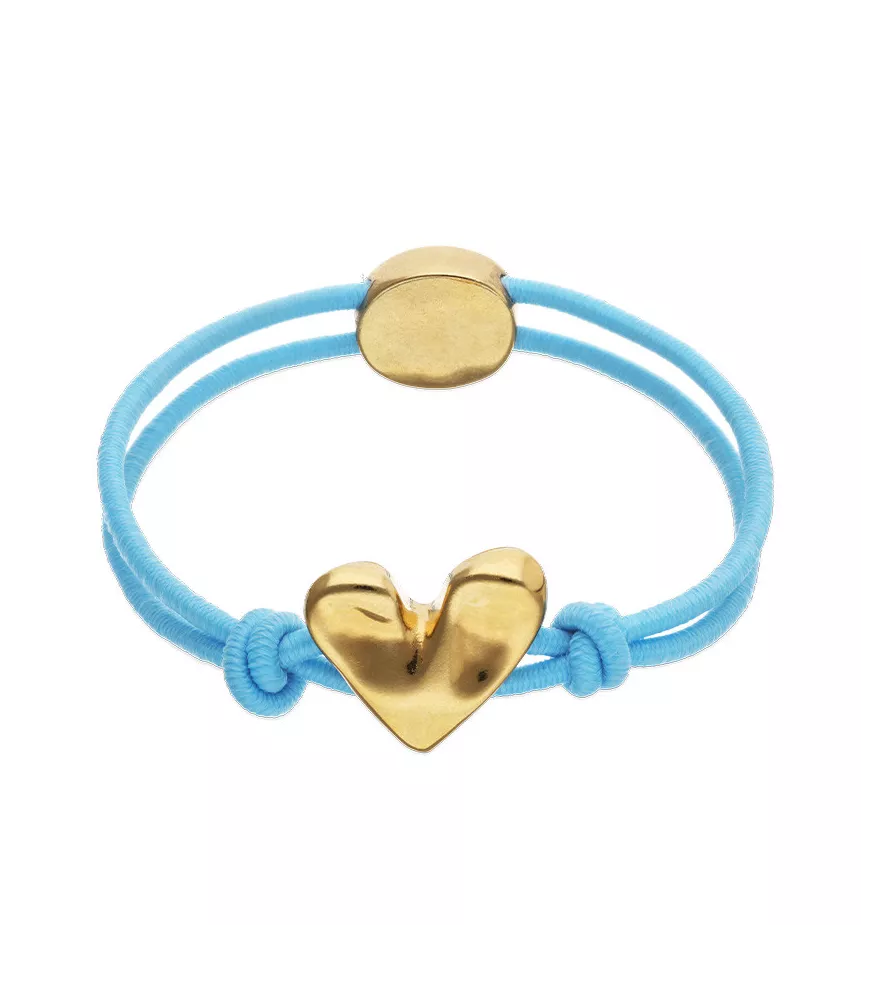 Pulsera Pálpito UNOde50, en metal bañado en oro.