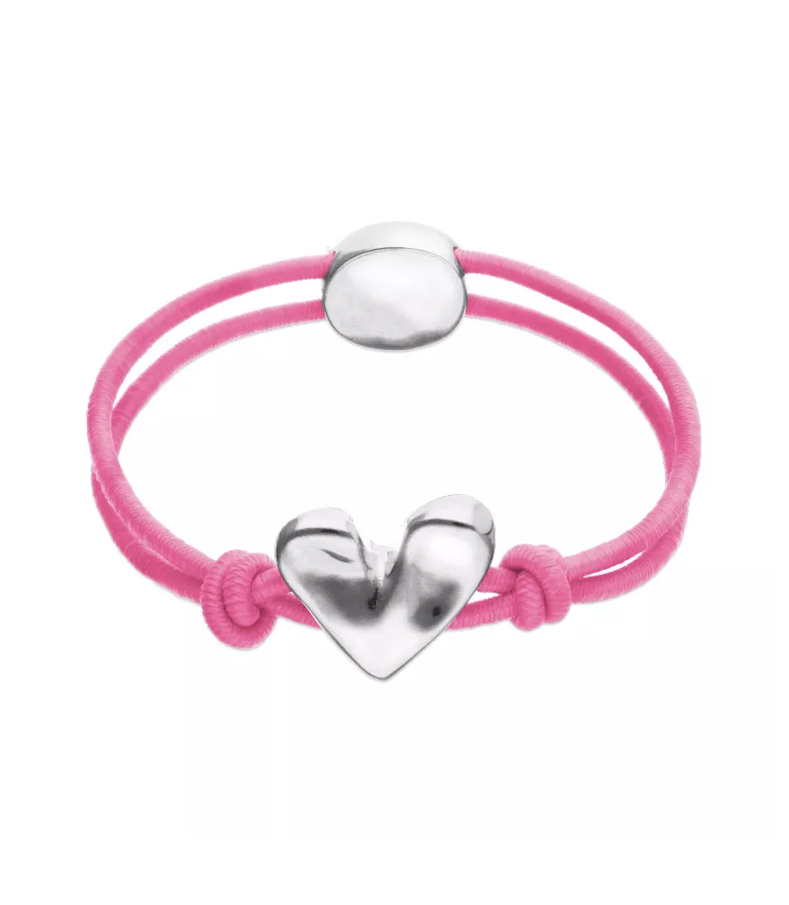 Pulsera Pálpito UNOde50, en metal bañado en plata.