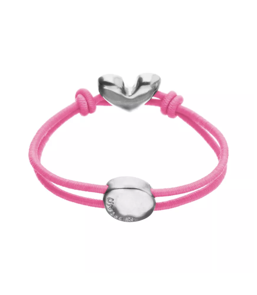 Pulsera Pálpito UNOde50, en metal bañado en plata.