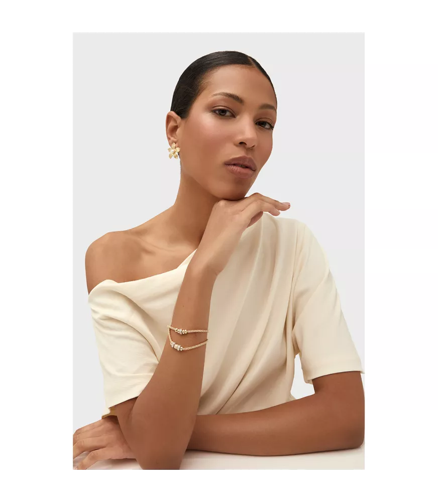 PULSERA LINKS DE DURAN EXQUSE DE PLATA DORADA 00513848