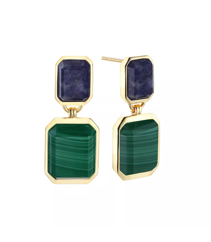 Pendientes Palais Royal de Duran Exquse en plata dorada. 00513764