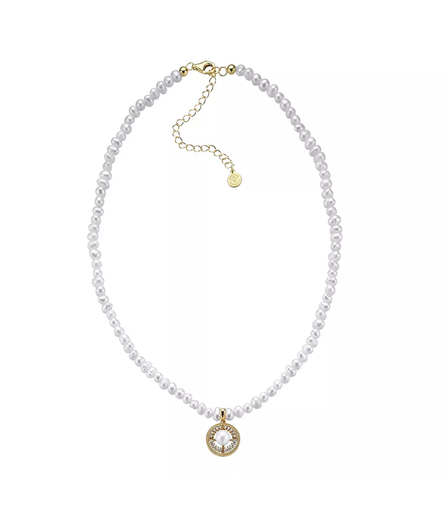 Collar Coco Duran Exquse en plata con baño de oro amarillo. 00513813