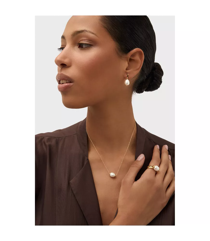 Pendientes Coco de Duran Exquse en plata dorada. 00514047