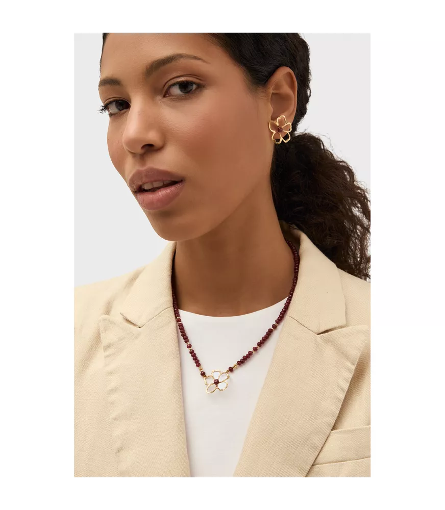 Pendientes Fiori de Duran Exquse en plata dorada. 00514081