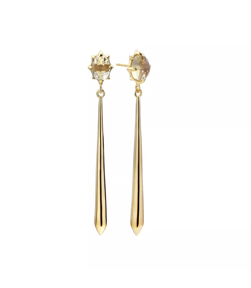 Pendientes Campanilla de Duran Exquse en plata dorada. 00513890