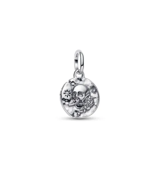 Charm Medallón en plata de primera ley Calavera