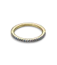 Anillo con un recubrimiento en oro de 14k Banda Azul Brillante