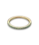 Anillo con un recubrimiento en oro de 14k Banda Verde Brillante