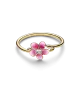 Anillo con un recubrimiento en oro de 14k Flor de Vaiana de Disney