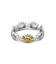 Anillo en plata de ley y con un recubrimiento en oro de 14k Girasol en Dos Tonos REF. 164702C00