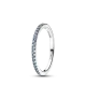 Anillo en plata de ley Banda Brillante Aguamarina REF. 192999C03