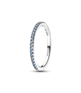 Anillo en plata de ley Banda Brillante Aguamarina REF. 192999C03