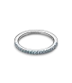 Anillo en plata de ley Banda Brillante Aguamarina REF. 192999C03