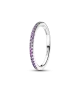 Anillo en plata de ley Banda Brillante Morado REF. 192999C04