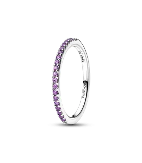 Anillo en plata de ley Banda Brillante Morado REF. 192999C04