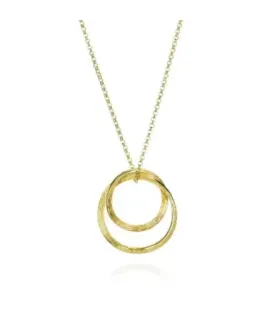COLLAR FLORENCE DE JORGE REVILLA DE PLATA DORADA CL129-71/O