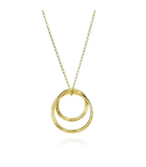 COLLAR FLORENCE DE JORGE REVILLA DE PLATA DORADA CL129-71/O