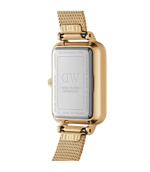 RELOJ DW QUADRO PRESSED EVERGOLD MUJER DW00100556