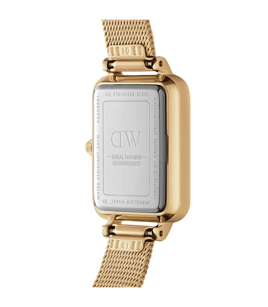 RELOJ DW QUADRO PRESSED EVERGOLD MUJER DW00100556