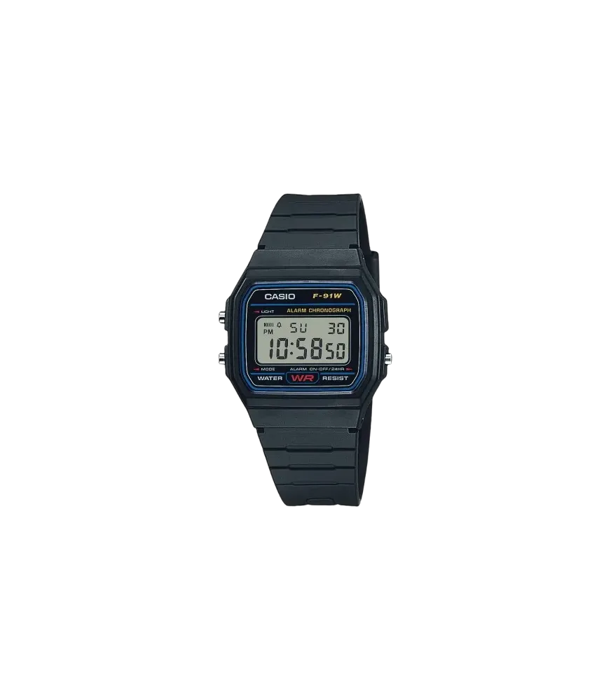 RELOJ CASIO COLLECTION UNISEX F-91W-1YEG