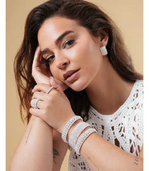 ANILLO VICEROY MUJER, ACERO CHAPADO EN PLATA 999, COLECCIÓN LAURA ESCANES 14319A01200