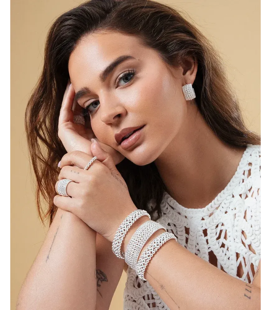 ANILLO VICEROY MUJER, ACERO CHAPADO EN PLATA 999, COLECCIÓN LAURA ESCANES 14319A01400