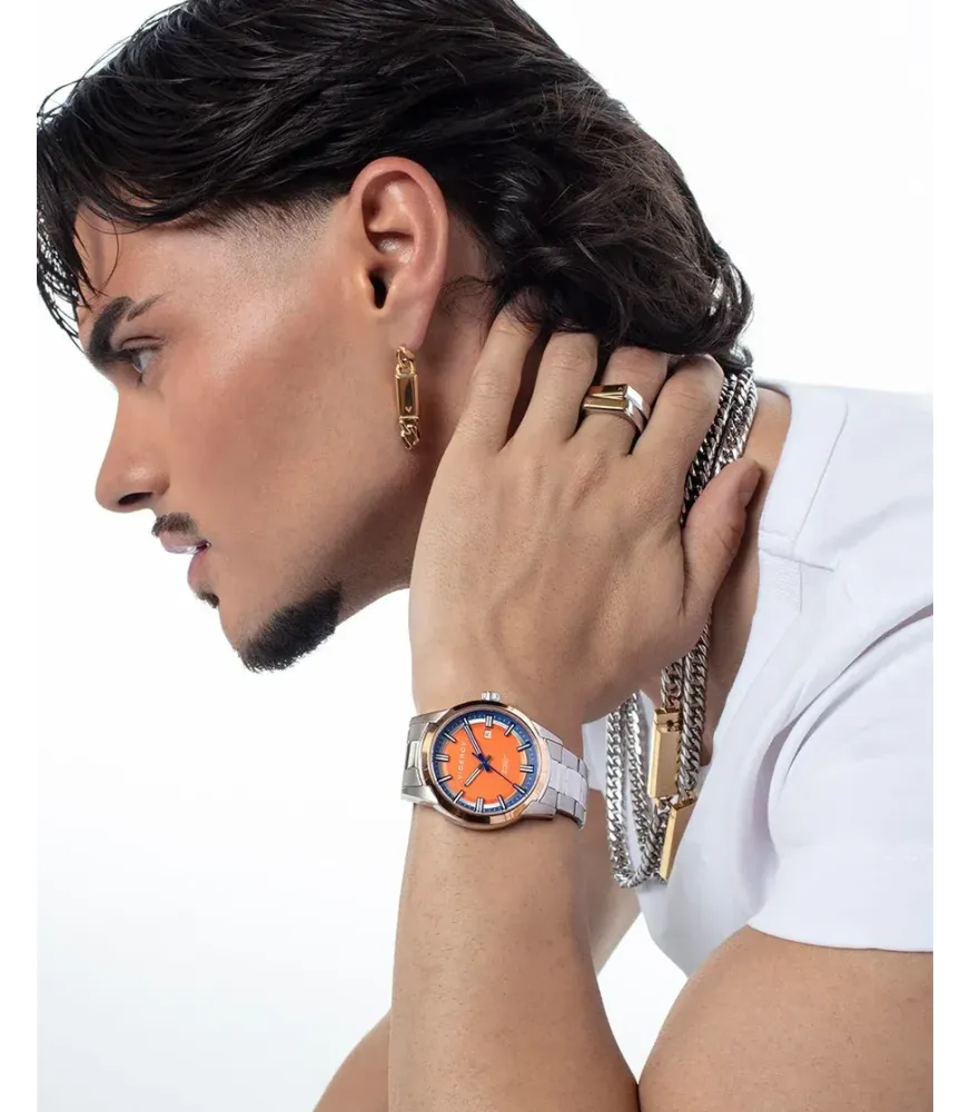 ANILLO VICEROY ACERO BICOLOR HOMBRE, COLECCIÓN ABRAHAM MATEO 15213A02200