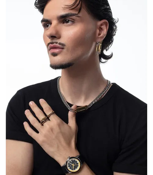 ANILLO VICEROY ACERO BICOLOR HOMBRE, COLECCIÓN ABRAHAM MATEO 15213A02200