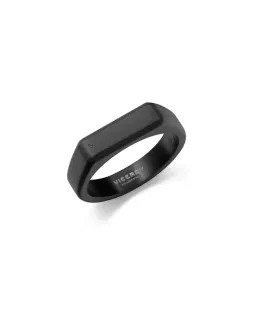 ANILLO VICEROY ACERO IP NEGRO HOMBRE, COLECCIÓN ABRAHAM MATEO 15213A02410