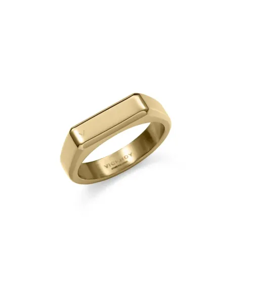 ANILLO VICEROY ACERO IP DORADO HOMBRE, COLECCIÓN ABRAHAM MATEO 15213A02412