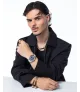 ANILLO VICEROY ACERO IP DORADO HOMBRE, COLECCIÓN ABRAHAM MATEO 15213A02412