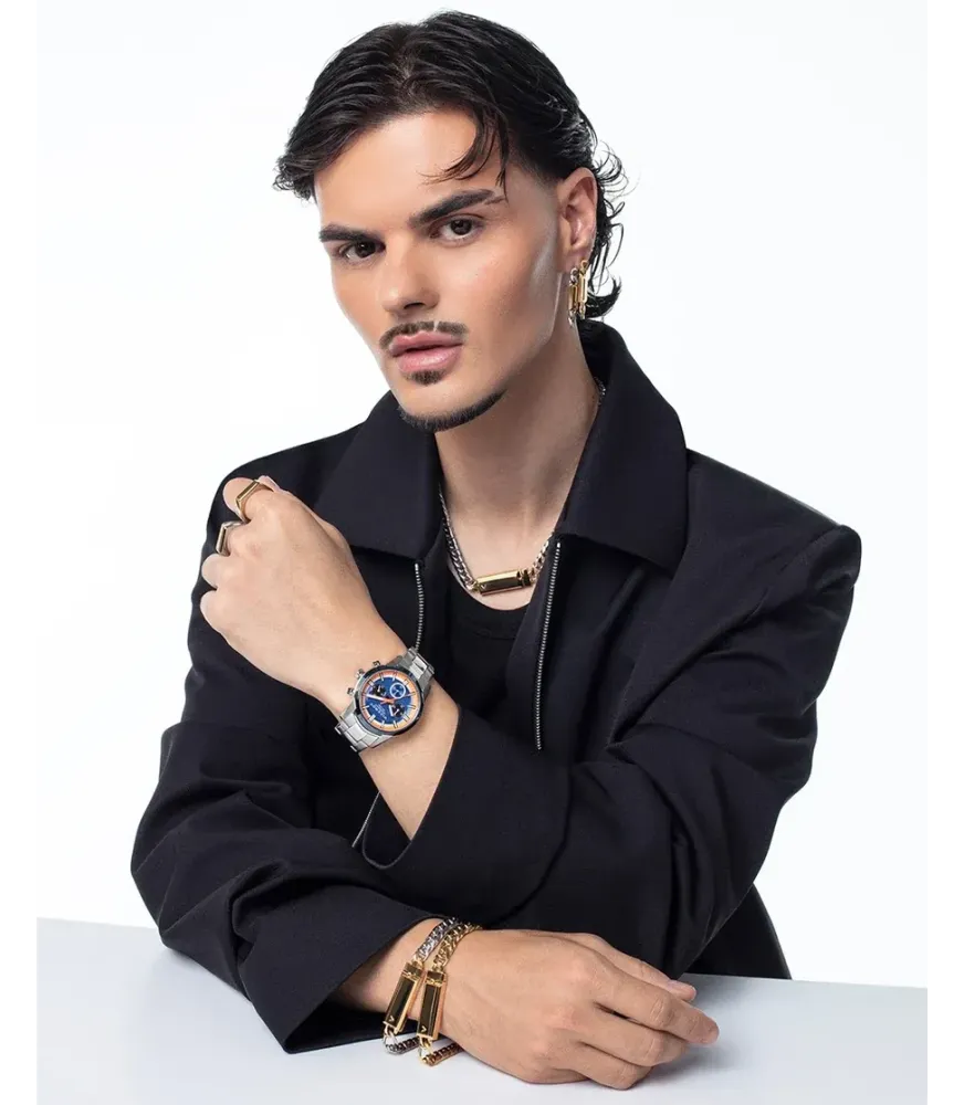 ANILLO VICEROY ACERO IP DORADO HOMBRE, COLECCIÓN ABRAHAM MATEO 15213A02412