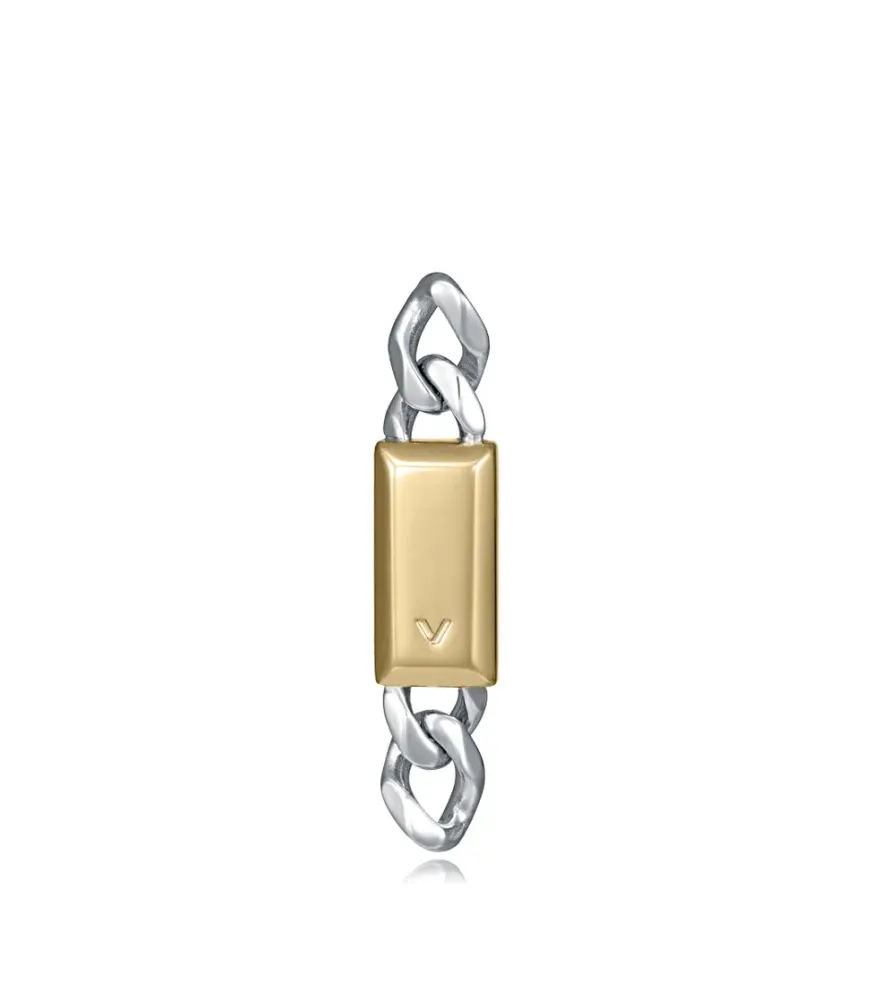 PENDIENTE VICEROY ACERO BICOLOR HOMBRE, COLECCIÓN ABRAHAM MATEO 15213E01000