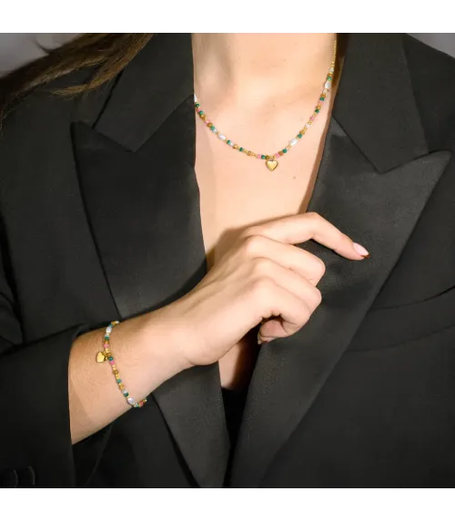 COLLAR LOTUS STYLE WOMAN´S HEART LS2553/1/2