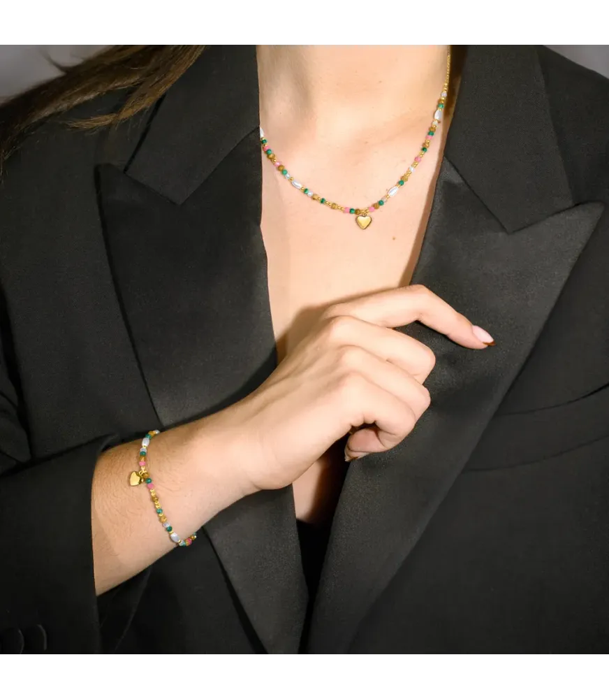 COLLAR LOTUS STYLE WOMAN´S HEART LS2553/1/2