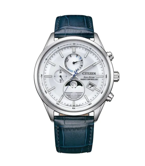 RELOJ CITIZEN RADIOCONTROLADO TSUKI-YOMI MOONPHASE HOMBRE BY1030-09A