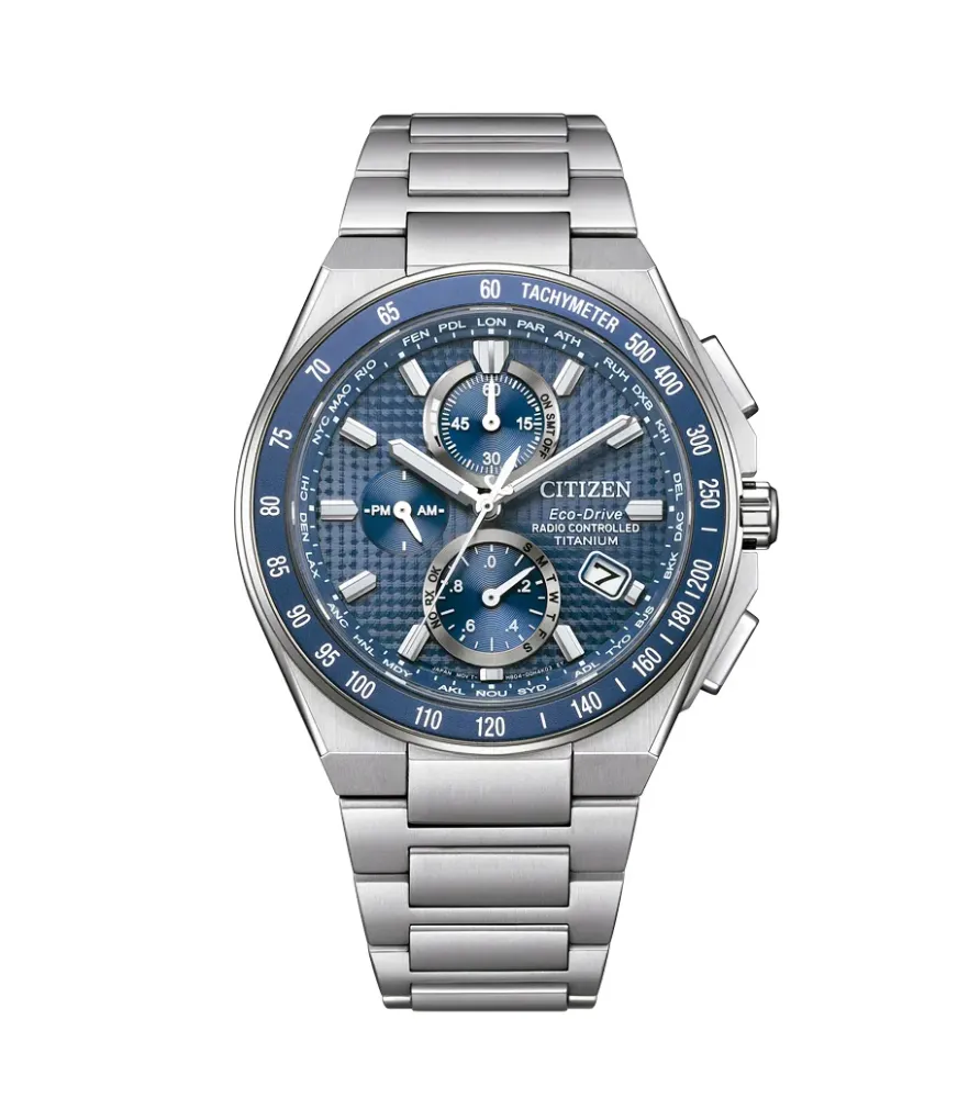 RELOJ CITIZEN RADIOCONTROLADO H804 SUPER TITANIUM HOMBRE AT8396-59L