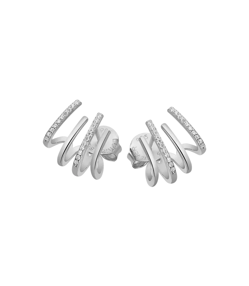 PENDIENTES LOTUS SILVER EARPARTY LP3344-4/1