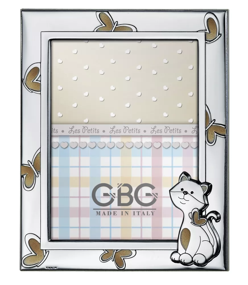 MARCO EN PLATA BILAMINADA 925/000 MODELO GATITO REFERENCIA 3670DL