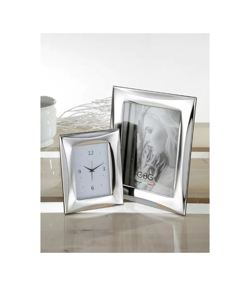 MARCO DE PLATA BILAMINADA 925 MILÉSIMAS MODELO CORDÓN MARTELADO REFERENCIA 1378B