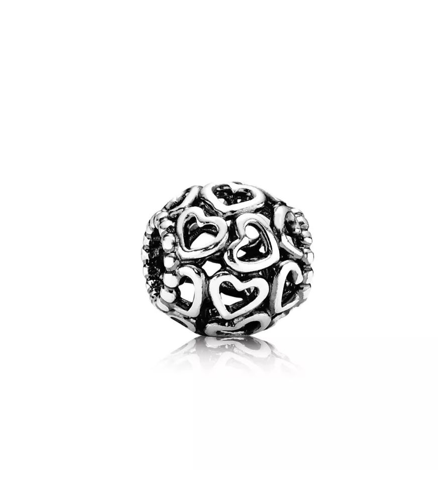 charm filigrana abre tu corazon pandora plata de ley 790964