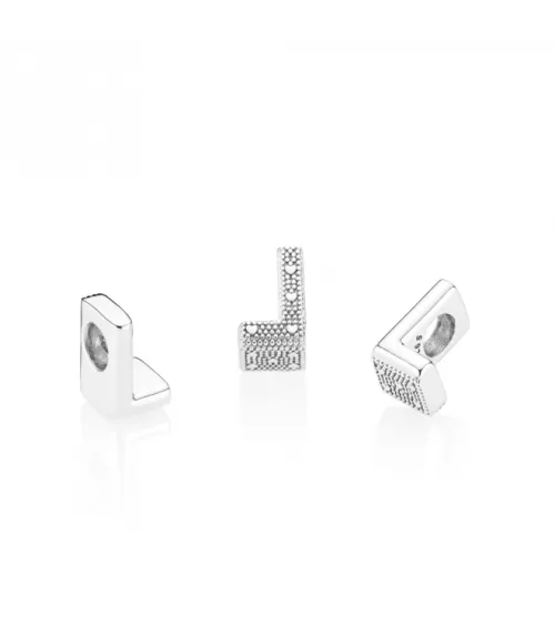 Charm En Plata De Ley Letra L