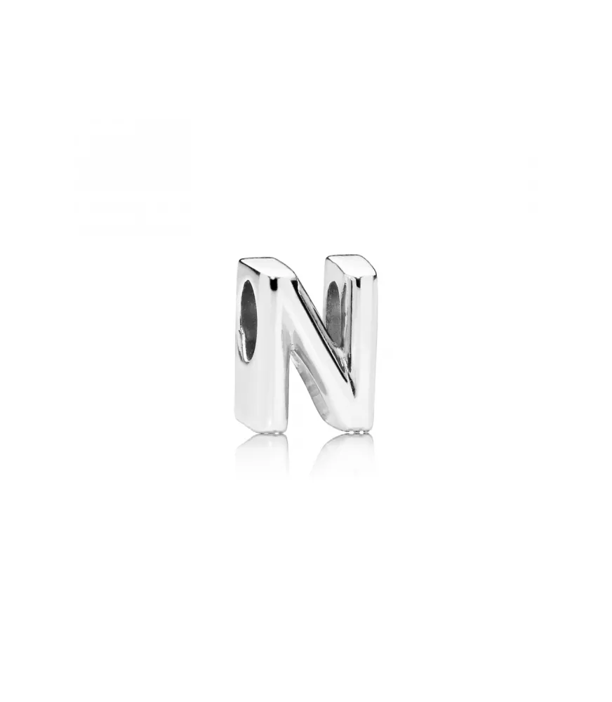 Charm En Plata De Ley Letra N