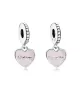 Charm colgante en plata de ley Corazones Madre e Hija
REF. 792072EN40