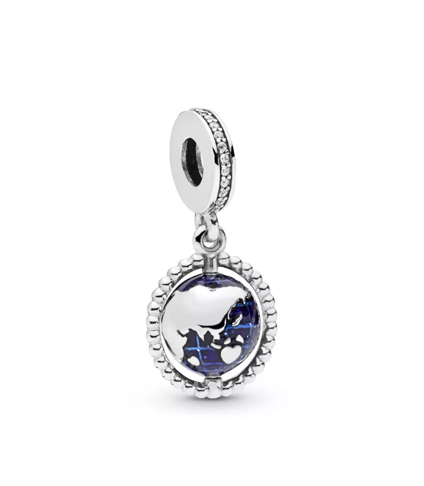 Charm colgante en plata de ley Globo Giratorio
REF. 798021CZ