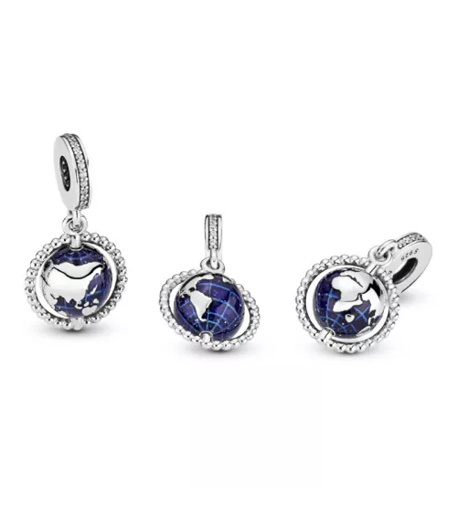 Charm colgante en plata de ley Globo Giratorio
REF. 798021CZ